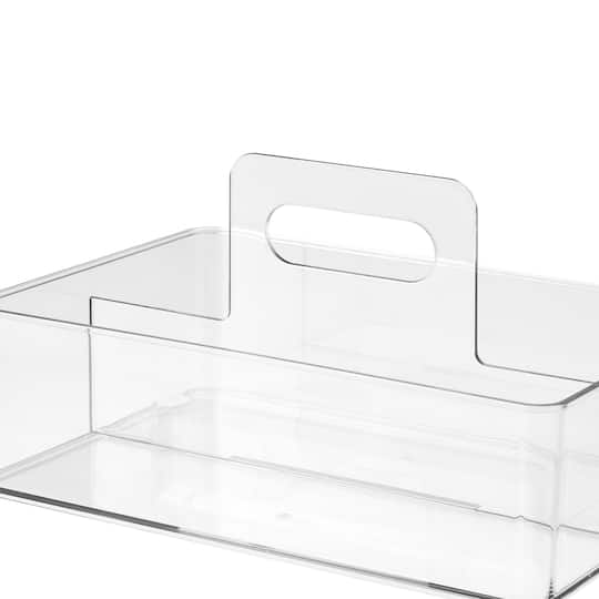 6 Pack: Clear Storage Caddy with Handle by Simply Tidy™